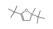2,5-di(tert-butyl)-2-methyl-1-oxa-2-sila-4-cyclopentene Structure