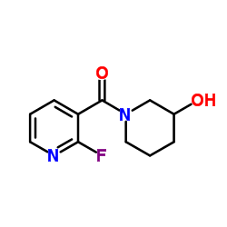 (2-Fluoropyridin-3-yl)(3-hydroxypiperidin-1-yl)methanone Structure