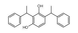 2,4-Di(α-methylbenzyl)-1,3-dihydroxybenzene结构式