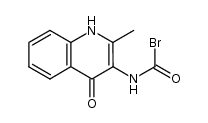 3-bromocarbonylamino-2-methyl-1H-quinoline-4-one Structure