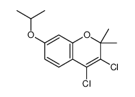 3,4-dichloro-2,2-dimethyl-7-propan-2-yloxychromene Structure