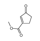 3-氧代-1-环戊烯-1-羧酸甲酯结构式