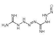 4-amidino-N'-nitroso-1-tetrazene-1-carboximidohydrazide Structure