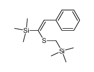 α-(trimethylsilyl)stylyl (trimethylsilyl)methyl sulfide Structure