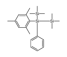 trimethyl-[phenyl-(2,4,6-trimethylphenyl)-trimethylsilylsilyl]silane结构式