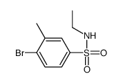 N-乙基-4-溴-3-甲基苯磺酰胺结构式