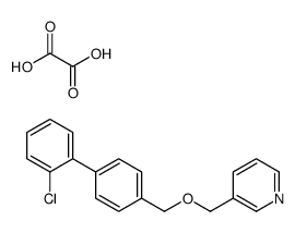 3-[[4-(2-chlorophenyl)phenyl]methoxymethyl]pyridine,oxalic acid Structure