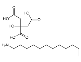 dodecan-1-amine,2-hydroxypropane-1,2,3-tricarboxylic acid Structure