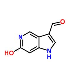 6-Hydroxy-5-azaindole-3-carbaldehyde Structure