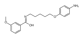N-[5-(4-aminophenoxy)pentyl]-3-methoxy-benzamide结构式