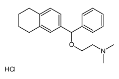 N,N-dimethyl-2-[phenyl(5,6,7,8-tetrahydronaphthalen-2-yl)methoxy]ethanamine,hydrochloride结构式