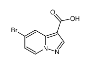 5-溴吡唑并[1,5-a]吡啶-3-羧酸结构式