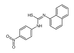 1-naphthalen-1-yl-3-(4-nitrophenyl)thiourea结构式