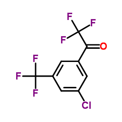 1-[3-氯-5-(三氟甲基)苯基]-2,2,2-三氟乙酮结构式