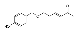 (E)-6-(4-hydroxybenzyloxy)hex-3-en-2-one结构式