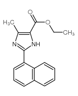 5-甲基-2-萘-1-YL-3H-咪唑-4-羧酸乙酯结构式