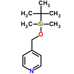 4-(叔丁基二甲基甲硅烷基氧基甲基)吡啶结构式