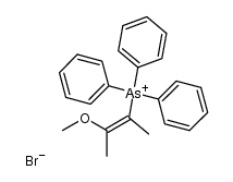 (Z)-(3-methoxybut-2-en-2-yl)triphenylarsonium bromide结构式