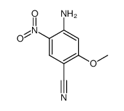 4-氨基-2-甲氧基-5-硝基苯甲腈结构式