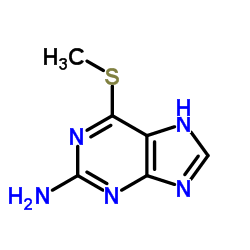 Purine, 2-amino-6- (methylthio)- Structure