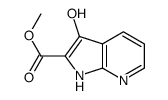 3-羟基-1H-吡咯并[2,3-B]吡啶-2-羧酸甲酯结构式