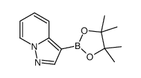 3-(tetramethyl-1,3,2-dioxaborolan-2-yl)pyrazolo[1,5-a]pyridine Structure