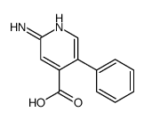 2-amino-5-phenylpyridine-4-carboxylic acid Structure