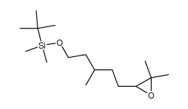 (+/-)-6,7-epoxy-3,7-dimethyloctyl-tert-butyldimethylsilylether结构式