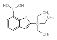 2-(三乙基甲硅烷基)苯并噻吩-7-硼酸结构式