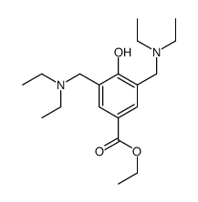ethyl 3,5-bis(diethylaminomethyl)-4-hydroxybenzoate结构式