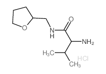 2-Amino-3-methyl-N-(tetrahydro-2-furanylmethyl)-butanamide hydrochloride结构式