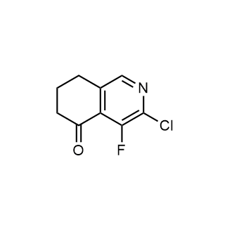 3-氯-4-氟-7,8-二氢异喹啉-5(6H)-酮结构式