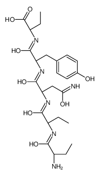 (2S)-2-[[(2S)-2-[[(2S)-4-amino-2-[[(2S)-2-[[(2S)-2-aminobutanoyl]amino]butanoyl]amino]-4-oxobutanoyl]amino]-3-(4-hydroxyphenyl)propanoyl]amino]butanoic acid结构式