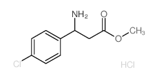3-氨基-3-(4-氯苯基)丙酸甲酯盐酸盐结构式