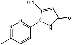5-氨基-1-(6-甲基哒嗪-3-基)-1H-吡唑-3-醇结构式