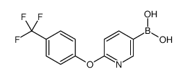 2-(4-三氟甲基苯氧基)吡啶-5-硼酸结构式