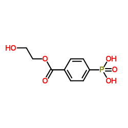 2-HYDROXYETHYL-4-PHOSPHONOBENZOATE Structure