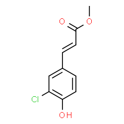 Methyl 3-(3-chloro-4-hydroxyphenyl)acrylate结构式