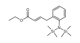 (E)-ethyl 4-(2-(bis(trimethylsilyl)amino)phenyl)but-2-enoate Structure