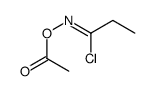 [(Z)-1-chloropropylideneamino] acetate结构式