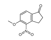 5-甲氧基-4-硝基-2,3-二氢-1H-茚-1-酮结构式