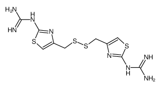 Bis[(2-guanidino-4-thiazolyl)methyl]disulfide Structure