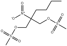1,3-propanediol,2-butyl-2-nitro-,dimethanesulfonate(ester) Structure
