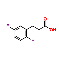 3-(2,5-二氟苯基)丙酸结构式