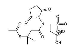sulfosuccinimidyl-N-(3-(acetylthio)-3-methylbutyryl)-beta-alanine Structure