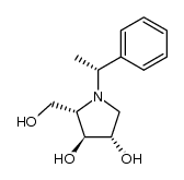 (2S,3S,4S)-2-(hydroxymethyl)-1-((R)-1-phenylethyl)pyrrolidine-3,4-diol结构式