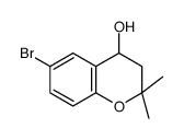 6-bromo-2,2-dimethyl-3,4-dihydrochromen-4-ol结构式