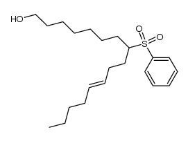 8-phenylsulfonyl-11E-hexadecen-1-ol结构式