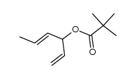 (E)-1,4-hexadien-3-yl 2,2-dimethylpropanoate Structure
