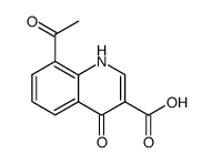 8-acetyl-1,4-dihydro-4-oxoquinoline-3-carboxylic acid Structure